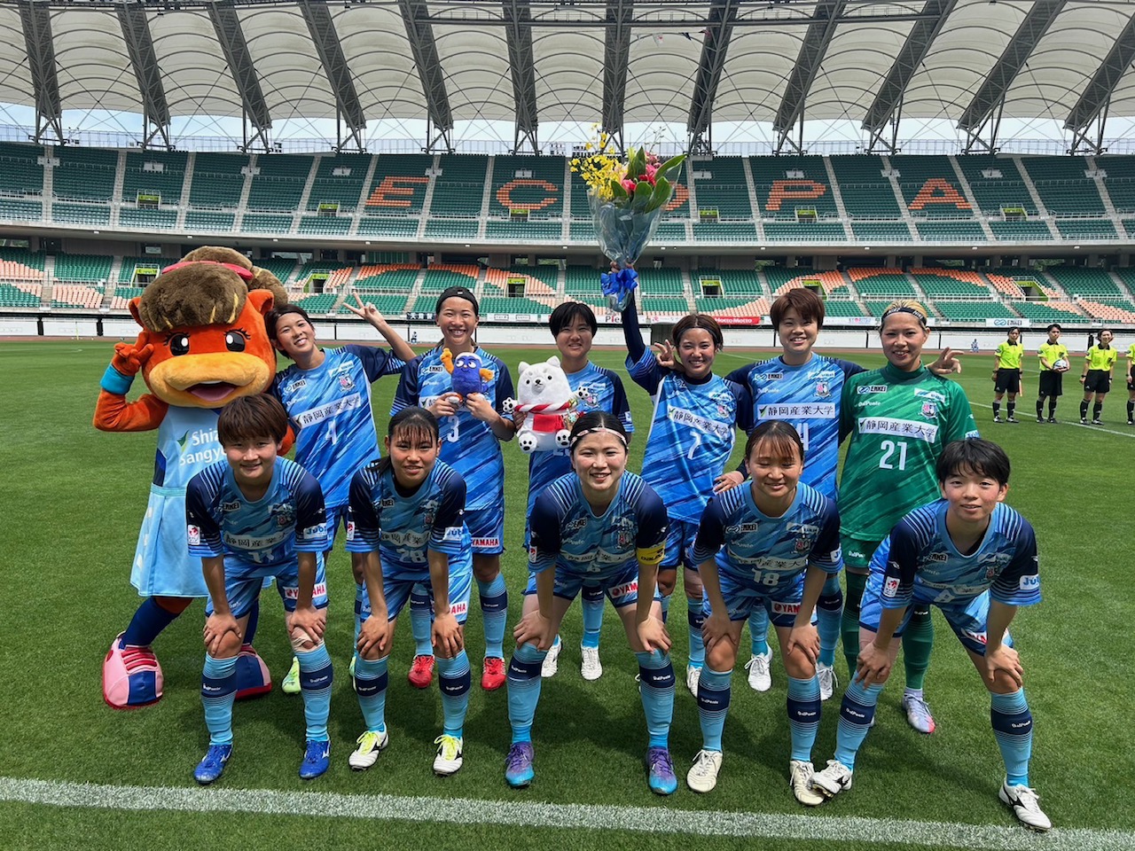静岡SSUボニータのホームゲームを社員が応援しました